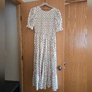 Christy Dawn Amalia Dress S Cream Garden